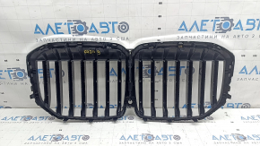 Radiator grill BMW X7 G07 19-22 without night vision, under the camera, cracked, chips