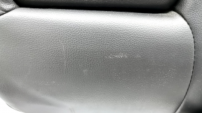 Back of the rear row of seats, 2nd row, left, Ford Escape MK3 13-19, black leather, with belt and armrest, dented, worn, needs cleaning