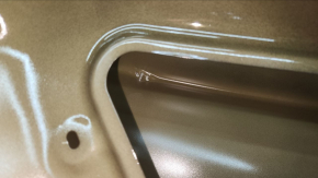 Tesla Model 3 18-20 black PBSB bare trunk lid, dented, after butt repair, primed