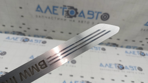 Front right door sill insert BMW X7 G07 19-26 chrome with backlight, individual, scratches
