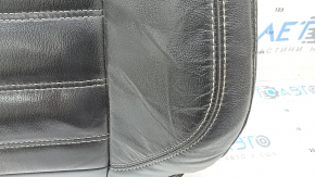 Ford Escape MK3 17-19 driver's seat back upholstery, leather, black, heated, ready to clean, attached