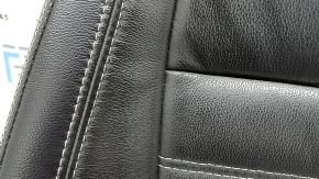 Ford Escape MK3 17-19 driver's seat back upholstery, leather, black, heated, ready to clean, attached