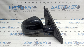 Right side mirror assembly BMW X7 G07 19-22 9 pins, turn signal, heating, memory, auto-dimming, BSM, camera, Shadow-Line, black, scratches, in glue