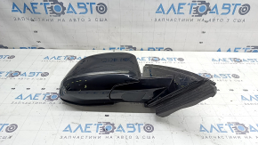 Right side mirror assembly BMW X7 G07 19-22 9 pins, turn signal, heating, memory, auto-dimming, BSM, camera, Shadow-Line, black, scratches, in glue