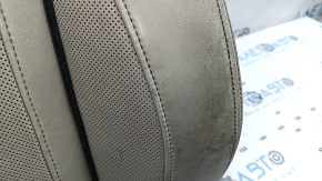 BMW X7 G07 19-22 passenger seat back upholstery, Elfenbein-Weiss leather, Comfort, heated, with blower fans, dry cleanable, scratches