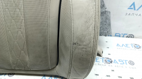 BMW X7 G07 19-22 driver's seat back upholstery, Elfenbein-Weiss leather, Comfort, heated, with blower fans, dry-cleanable, worn leather