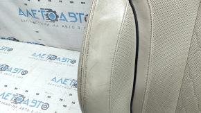 BMW X7 G07 19-22 driver's seat back upholstery, Elfenbein-Weiss leather, Comfort, heated, with blower fans, dry-cleanable, worn leather