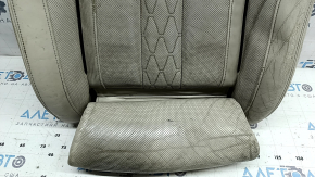 Driver's seat cushion upholstery BMW X7 G07 19-25 Elfenbein-Weiss leather, Comfort, heated, with blower fans, dry-cleanable, cracked leather