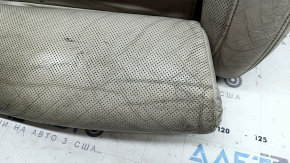 Driver's seat cushion upholstery BMW X7 G07 19-25 Elfenbein-Weiss leather, Comfort, heated, with blower fans, dry-cleanable, cracked leather