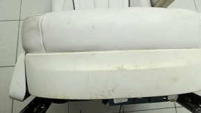 Seat 2nd row right BMW X7 G07 19-25 with airbag, electric, heated, for 6 seats, Vernasca leather, Elfenbein-Weiss, for dry cleaning, tears in the rear lower trim