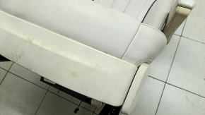 Seat 2nd row right BMW X7 G07 19-25 with airbag, electric, heated, for 6 seats, Vernasca leather, Elfenbein-Weiss, for dry cleaning, tears in the rear lower trim