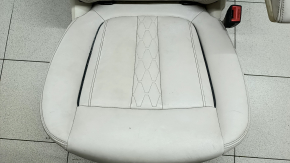 Seat 2nd row right BMW X7 G07 19-25 with airbag, electric, heated, for 6 seats, Vernasca leather, Elfenbein-Weiss, for dry cleaning, tears in the rear lower trim