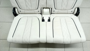 Rear row of seats 3rd row BMW X7 G07 19-22 electric, heated, for 6 seats, Elfenbein-Weiss leather, Comfort, dry-cleanable, torn seat belt latch lining