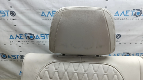 Rear row of seats 3rd row BMW X7 G07 19-22 electric, heated, for 6 seats, Elfenbein-Weiss leather, Comfort, dry-cleanable, torn seat belt latch lining