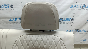 Rear row of seats 3rd row BMW X7 G07 19-22 electric, heated, for 6 seats, Elfenbein-Weiss leather, Comfort, dry-cleanable, torn seat belt latch lining