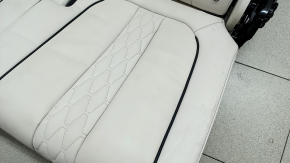 Rear row of seats 3rd row BMW X7 G07 19-22 electric, heated, for 6 seats, Elfenbein-Weiss leather, Comfort, dry-cleanable, torn seat belt latch lining
