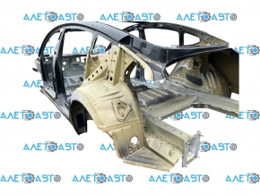 Tesla Model 3 18-23 rear left quarter wing on the body, black PBSB, without filler