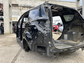 Quarter wing rear left Ford Escape MK3 13-19 on the body, black, pokes