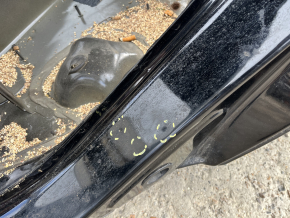 Quarter wing rear left Ford Escape MK3 13-19 on the body, black, pokes