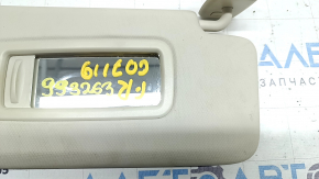 Right visor BMW X7 G07 19-26 Elfenbein-Weiss, without hook, dry cleanable