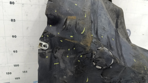 Front left mudguard liner, front part of BMW X3 G01 18-21, worn, dented, tears