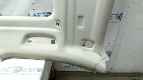 BMW X7 G07 19-26 headlining for panoramic windows and 3rd row air vents, Elfenbein-Weiss, dry-cleanable, nicks, tears