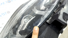 Front right headlight complete BMW X7 G07 19-22 LED with bracket and seal, for polishing, yellow LED