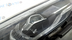 Front right headlight complete BMW X7 G07 19-22 LED with bracket and seal, for polishing, yellow LED