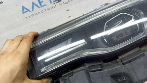 Front left headlight complete BMW X7 G07 19-22 LED with bracket and seal, for polishing, yellow LED