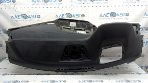 Front dashboard with AIRBAG BMW X7 G07 19-22 for projection, black and beige Merino leather, schwarz/weiss, dry-cleanable