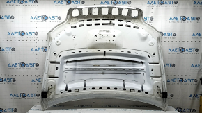 Bare hood Jeep Cherokee KL 19-23 aluminum, white PW7, dents, bumps