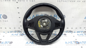 Bare steering wheel BMW X7 G07 19-22, black leather with heated paddle shifters, driving assist, Sport, with wiring, worn, scratches, needs cleaning