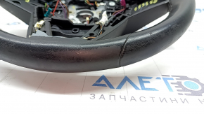 Bare steering wheel BMW X7 G07 19-22, black leather with heated paddle shifters, driving assist, Sport, with wiring, worn, scratches, needs cleaning