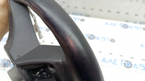 Bare steering wheel BMW X7 G07 19-22, black leather with heated paddle shifters, driving assist, Sport, with wiring, worn, scratches, needs cleaning