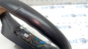 Bare steering wheel BMW X7 G07 19-22, black leather with heated paddle shifters, driving assist, Sport, with wiring, worn, scratches, needs cleaning