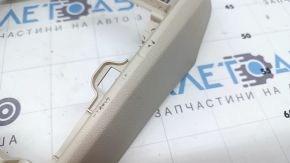 Rear upper center console trim BMW X7 G07 19-26 Elfenbein-Weiss for 6 seats, worn