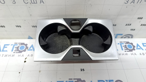 Cup holders for the front center console BMW X7 G07 19-25, black with chrome, scratches