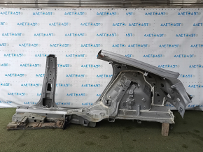 Quarter wing rear right Chevrolet Volt 16 - sawed off with the central pillar, silver, pokes