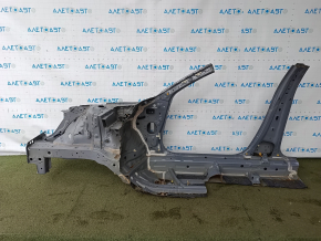 Front right quarter of Honda Accord 23-26 sawed off with central pillar, gray, butt