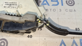 Front right door lock VW Jetta 11-18 USA, with cables, broken cable braid retainer