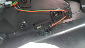 Door trim, front right card, Chevrolet Equinox EV 24-26, black, upper insert, black leather, black rubber armrest, chrome handle, with backlight, without buttons and wiring