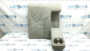 Right rear seat back Toyota Camry v40 07-09, beige leather, with armrest, wrinkled, dry-cleanable, dents on armrest