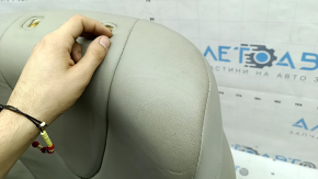 Toyota Camry v40 07-09 heated passenger seat back upholstery, beige leather, dry-cleanable