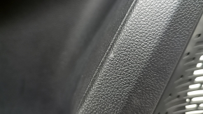 Door trim, rear left, Chevrolet Equinox EV 24-26, black, upper insert, black leather, black rubber armrest, chrome handle, with backlight, without buttons and wiring, scratches