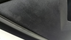 Door trim, rear left, Chevrolet Equinox EV 24-26, black, upper insert, black leather, black rubber armrest, chrome handle, with backlight, without buttons and wiring, scratches