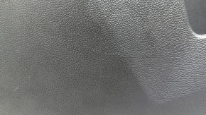 Door trim, rear left, Chevrolet Equinox EV 24-26, black, upper insert, black leather, black rubber armrest, chrome handle, with backlight, without buttons and wiring, scratches