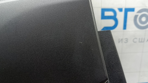 Door trim, rear left, Chevrolet Equinox EV 24-26, black, upper insert, black leather, black rubber armrest, chrome handle, with backlight, without buttons and wiring, scratches