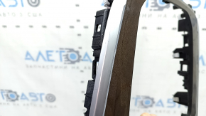 BMW X7 G07 19-22 center console trim, ash wood, glossy, with backlight, scratches