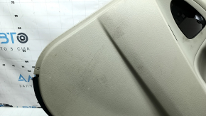 Door trim, rear right card, Toyota Camry v40 07-11, beige with brown, plastic insert, beige leather armrest, dry-cleanable, plastic has turned white, scuffed