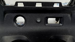 Rear lower center console trim for BMW X7 G07 19-26 Schwarz for 6 seats, with side trims and a cup holder, with a non-standard button, scratches, worn